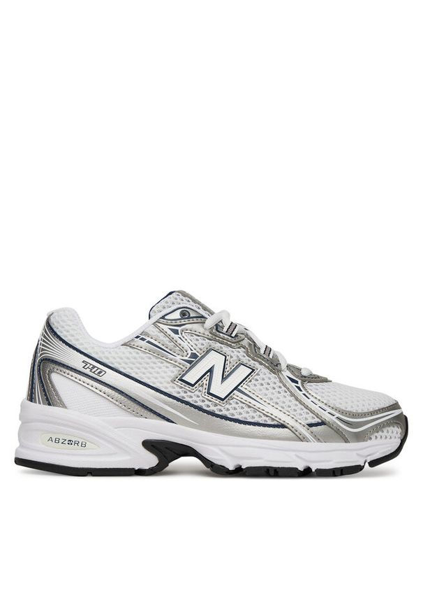 Sneakersy New Balance. Kolor: srebrny