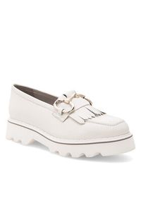 Badura Loafersy NECTOR-06W1-016 Biały. Kolor: biały. Materiał: skóra #5