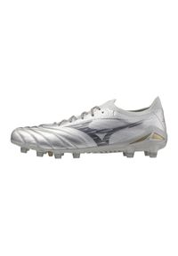 Buty piłkarskie Mizuno Morelia Neo Beta Elite MD. Kolor: szary. Materiał: skóra. Sport: piłka nożna