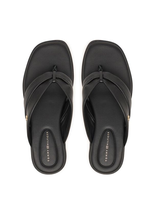 TOMMY HILFIGER - Tommy Hilfiger Japonki FW0FW09216 Czarny. Kolor: czarny. Materiał: skóra