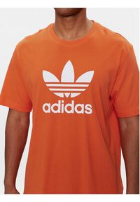 Adidas - adidas T-Shirt adicolor Trefoil IR8000 Pomarańczowy Regular Fit. Kolor: pomarańczowy. Materiał: bawełna #5