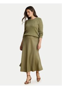 Lauren Ralph Lauren - LAUREN RALPH LAUREN Sweter Montiva 200P14039004 Zielony Regular Fit. Kolor: zielony. Materiał: wiskoza #6