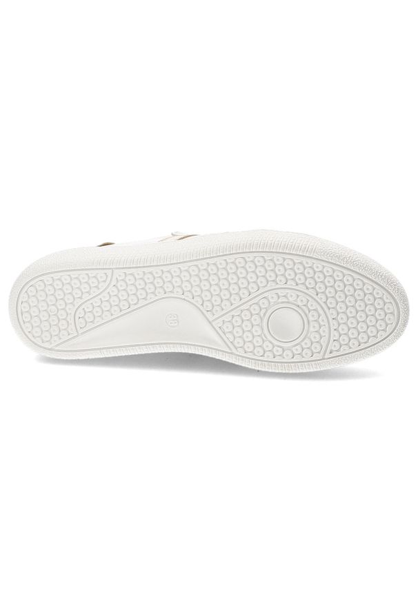 Białe Sneakersy Armodo Stylowe Sportowe Obuwie Damskie. Kolor: biały. Materiał: materiał. Szerokość cholewki: normalna