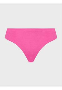 Calvin Klein Swimwear Dół od bikini KW0KW01886 Różowy. Kolor: różowy. Materiał: syntetyk #1