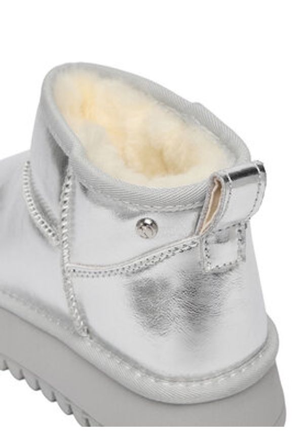 Eva Minge Śniegowce EO-NIKI-TS6304-01 Srebrny. Kolor: srebrny. Materiał: skóra, syntetyk