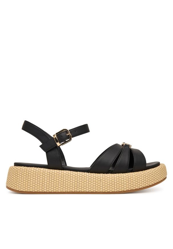 TOMMY HILFIGER - Sandały Tommy Hilfiger. Kolor: czarny