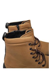 TOMMY HILFIGER - Tommy Hilfiger Trapery Casual Hilfiger Chunk Z Nbk Boot FM0FM05149 Brązowy. Okazja: na co dzień. Kolor: brązowy. Materiał: nubuk, skóra. Styl: casual