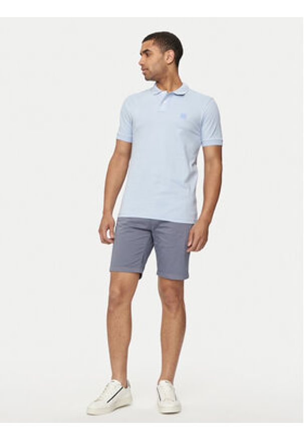 BOSS - Boss Szorty materiałowe Chino-Slim 50513026 Niebieski Slim Fit. Kolor: niebieski. Materiał: bawełna