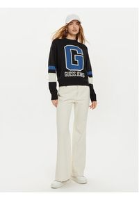 Guess Jeans Sweter W4BR11 Z3HN2 Czarny Regular Fit. Kolor: czarny. Materiał: syntetyk #2