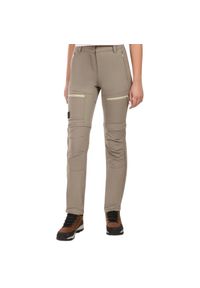 Damskie spodnie outdoorowe 2 w 1 Kilpi HOSIO-W. Kolor: brązowy. Materiał: nylon