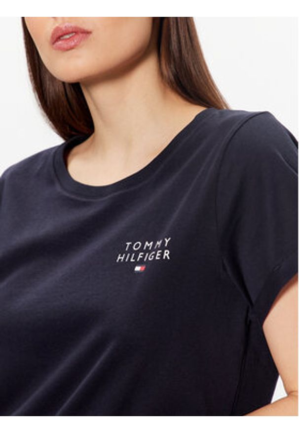 TOMMY HILFIGER - Tommy Hilfiger T-Shirt UW0UW04525 Granatowy Relaxed Fit. Kolor: niebieski. Materiał: bawełna