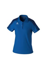 ERIMA - Damska koszulka polo Erima Evo Star. Typ kołnierza: polo. Kolor: niebieski. Długość rękawa: raglanowy rękaw. Sport: piłka nożna #1