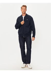 GANT - Gant Sweter 8050223 Granatowy Regular Fit. Kolor: niebieski. Materiał: bawełna