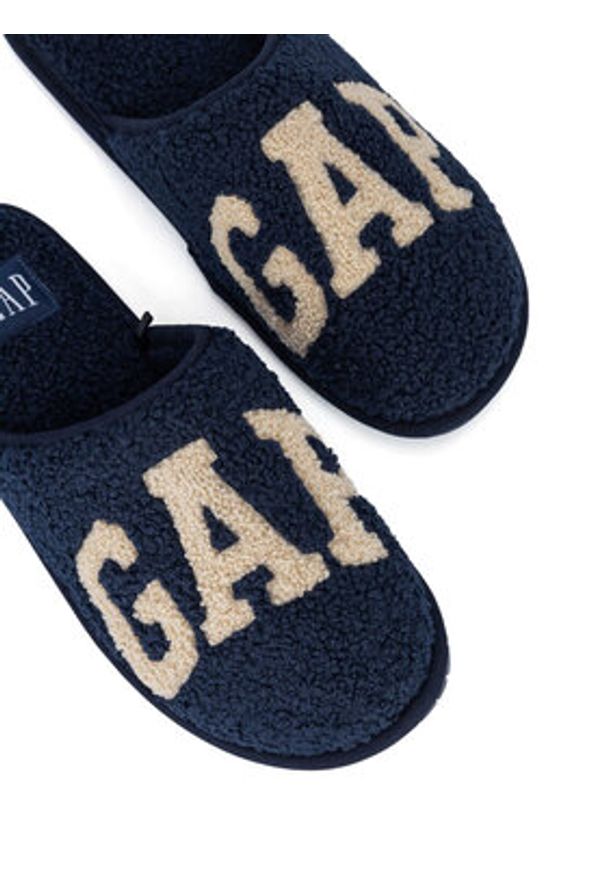 GAP - Gap Kapcie PLANO HOMESLIPPER W GP508015AW-NVOF Granatowy. Kolor: niebieski. Materiał: materiał