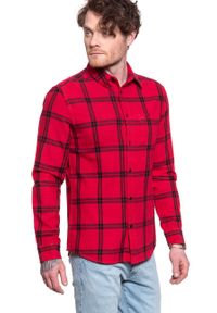 Wrangler - MĘSKA KOSZULA WRANGLER LS 1PKT SHIRT CRIMSON RED W5A1T2X51. Kolor: czerwony #6