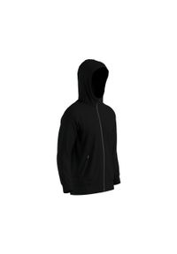 DOMYOS - Bluza na zamek z kapturem męska Domyos Gym & Pilates. Typ kołnierza: kaptur. Kolor: czarny. Materiał: tkanina, prążkowany, poliester, materiał, bawełna, elastan. Sport: joga i pilates
