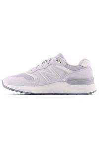 Buty damskie New Balance WW880BA7 – szare. Okazja: na spacer, na co dzień. Kolor: szary. Materiał: guma, skóra, materiał, syntetyk. Szerokość cholewki: normalna. Sport: turystyka piesza, fitness #3