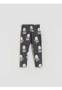 Reserved - Spodnie Pochacco - ciemnoszary. Kolor: szary. Materiał: dzianina, bawełna #1