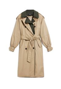 Desigual Trencz Chaq Polo 26SWEW12 Brązowy Regular Fit. Typ kołnierza: polo. Kolor: brązowy. Materiał: bawełna #4