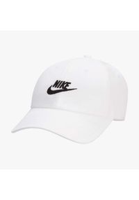 Czapka Nike Club Unstructured Futura Wash Cap, Dla obu płci. Kolor: biały. Materiał: bawełna, materiał. Styl: sportowy