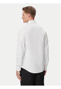 Calvin Klein Koszula LV019EU146 Biały Slim Fit. Kolor: biały. Materiał: syntetyk, bawełna #2
