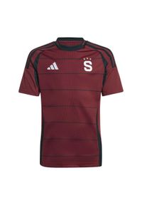 Adidas - Koszulka piłkarska dla dzieci ADIDAS Sparta Prague 25/26 Domowa. Wzór: paski. Sport: piłka nożna