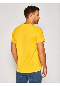 Alpha Industries T-Shirt Basic 100501 Żółty Regular Fit. Kolor: żółty. Materiał: bawełna #2