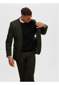 Selected Homme Sweter 16090606 Czarny Regular Fit. Kolor: czarny. Materiał: bawełna #4
