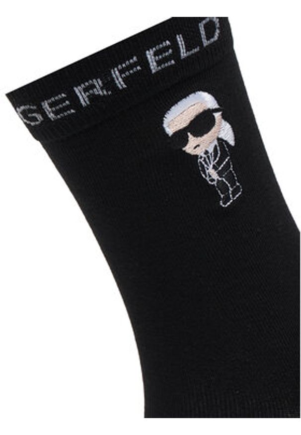 Karl Lagerfeld - KARL LAGERFELD Skarpety długie A4M47045 Czarny. Kolor: czarny. Materiał: bawełna