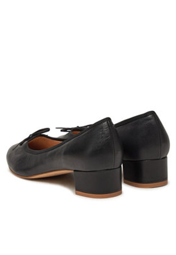 BALAGAN - Balagan Czółenka Roza Czarny. Kolor: czarny. Materiał: skóra