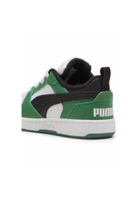 Puma - Sneakersy Rebound V6 Lo dla małych dzieci PUMA White Black Archive Green. Kolor: biały, wielokolorowy, zielony, czarny