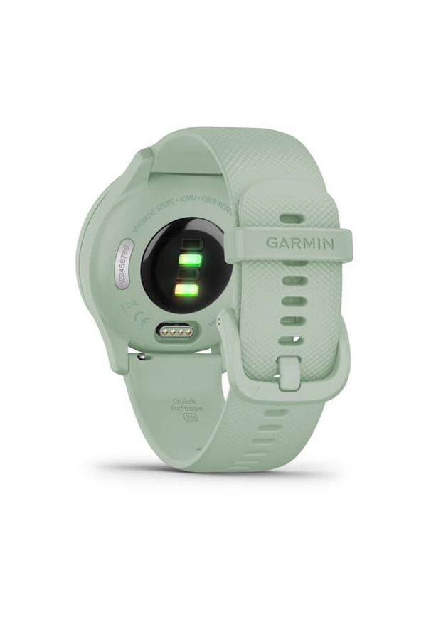 GARMIN - Garmin vivomove Sport miętowy. Rodzaj zegarka: cyfrowe. Kolor: miętowy. Styl: sportowy