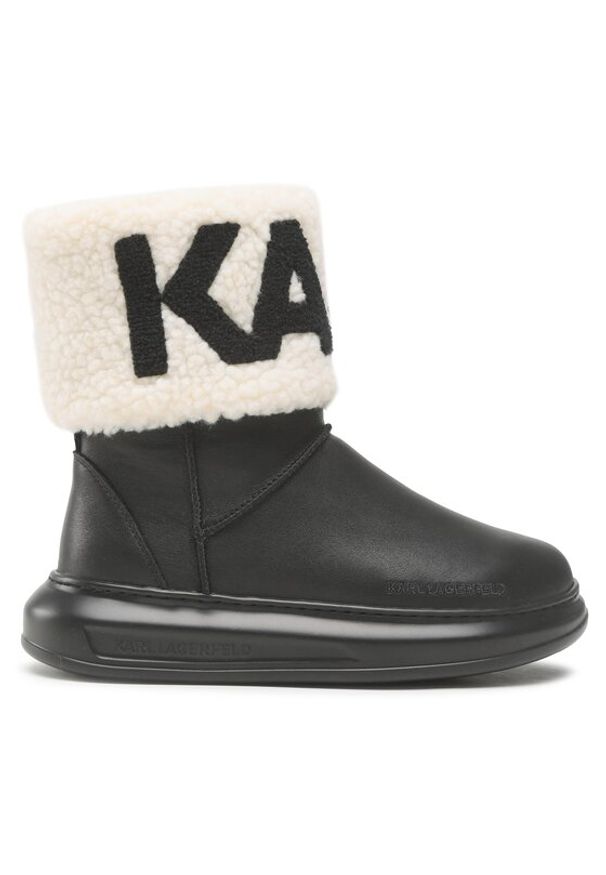 Karl Lagerfeld - KARL LAGERFELD Śniegowce KL44550 Czarny. Kolor: czarny. Materiał: skóra