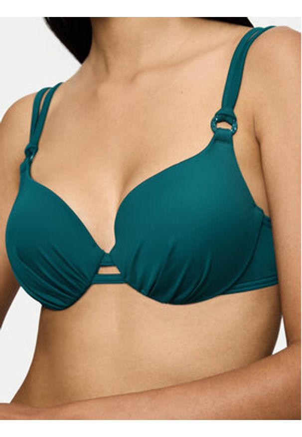 Triumph Góra od bikini Summer Mix&Match 10214519 Zielony. Kolor: zielony. Materiał: syntetyk