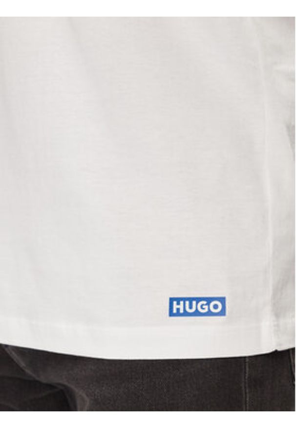 Hugo Komplet 3 t-shirtów Naolo 50522382 Biały Regular Fit. Kolor: biały. Materiał: bawełna
