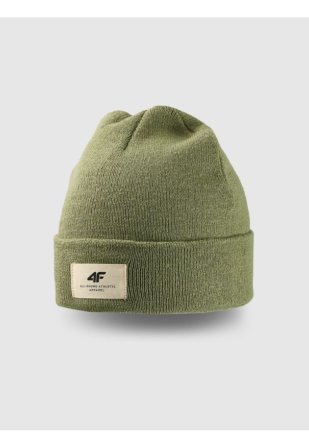 4f - 4F Czapka zimowa uniseks - oliwkowa/khaki Uniwersalny. Kolor: oliwkowy, brązowy, wielokolorowy. Materiał: poliester, materiał. Sezon: zima. Styl: klasyczny, sportowy