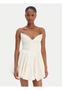 BARDOT - Bardot Sukienka koktajlowa Avella 60137DB Écru Slim Fit. Materiał: syntetyk. Styl: wizytowy #1
