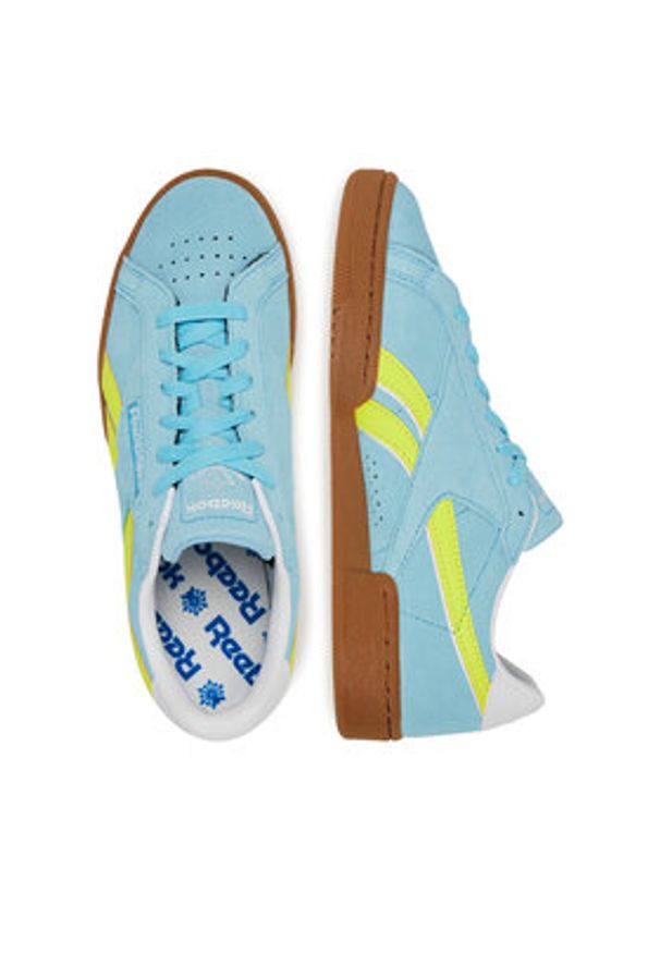 Reebok Sneakersy CLUB C GROUNDS UK 100221373 Niebieski. Kolor: niebieski. Materiał: skóra, zamsz. Model: Reebok Club