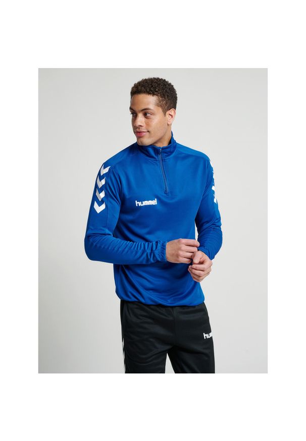 Bluza sportowa dla dorosłych Hummel Core 1/2 Zip Sweat. Kolor: niebieski