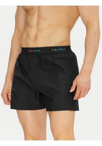Calvin Klein Underwear Szorty piżamowe LV00NM2879 Czarny Regular Fit. Kolor: czarny. Materiał: bawełna