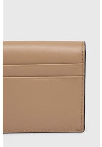 MICHAEL Michael Kors portfel skórzany damski kolor brązowy. Kolor: beżowy. Materiał: skóra #4