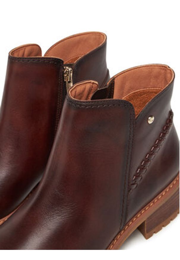 Pikolinos Botki W0D-8871 Brązowy. Kolor: brązowy. Materiał: skóra