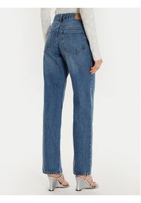 Gina Tricot Jeansy 21489 Granatowy Straight Fit. Kolor: niebieski