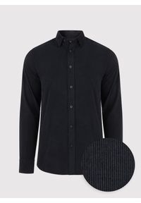 Pako Lorente - PAKO LORENTE – Sztruksowa koszula męska w kolorze czarnym. Kolor: beżowy, czarny. Materiał: sztruks. Długość rękawa: długi rękaw. Długość: długie #1