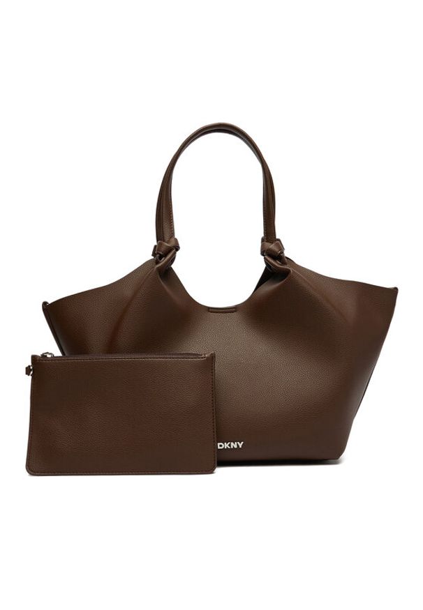 DKNY Torebka R42BAE49 Brązowy. Kolor: brązowy. Materiał: skórzane