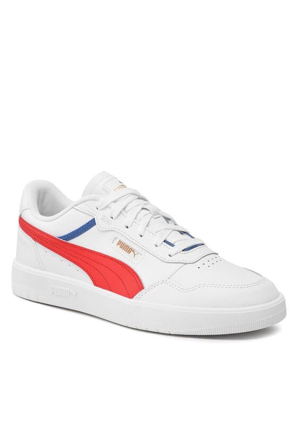 Puma Sneakersy Court Ultra 389368 03 Biały. Kolor: biały. Materiał: skóra