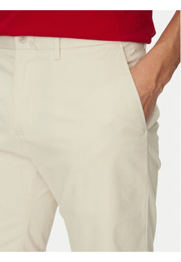 TOMMY HILFIGER - Tommy Hilfiger Szorty materiałowe Brooklyn MW0MW23563 Beżowy Regular Fit. Kolor: beżowy. Materiał: bawełna