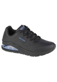 skechers - Buty do chodzenia męskie Skechers Uno 2. Zapięcie: sznurówki. Kolor: czarny. Materiał: materiał, syntetyk, tkanina, guma. Szerokość cholewki: normalna. Sport: turystyka piesza