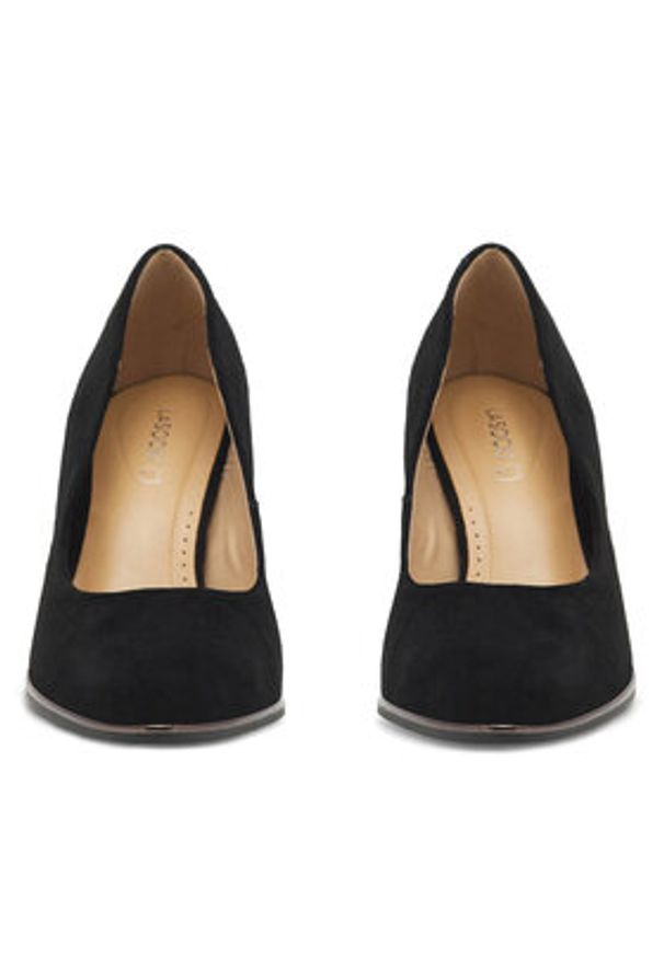 Lasocki Czółenka WYL3786-1Z Czarny. Kolor: czarny. Materiał: zamsz, skóra