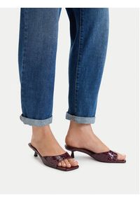 DeeZee Klapki CEO-TS6253-01 Bordowy. Kolor: czerwony. Materiał: materiał #4